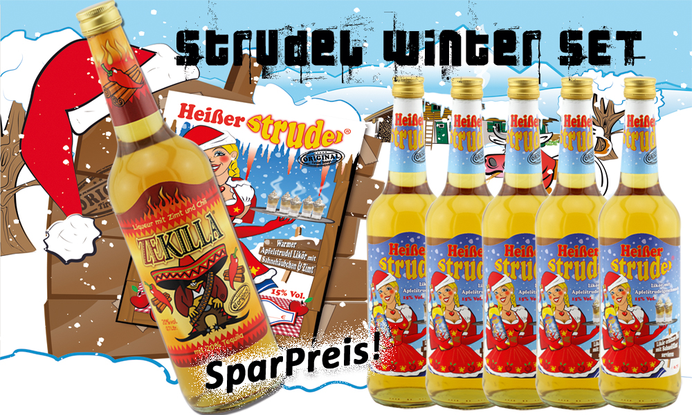 Heißer Strudel Winter SET / 5 x 0,7 ltr. heißer Strudel + 1 x 0,7 ltr. ZEKILLA
