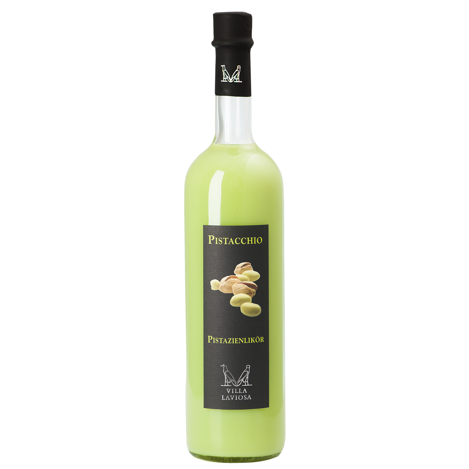Sahne- und Pistazienlikör in Geschenkkarton / 17% Vol. 0,7 ltr. / Villa Laviosa