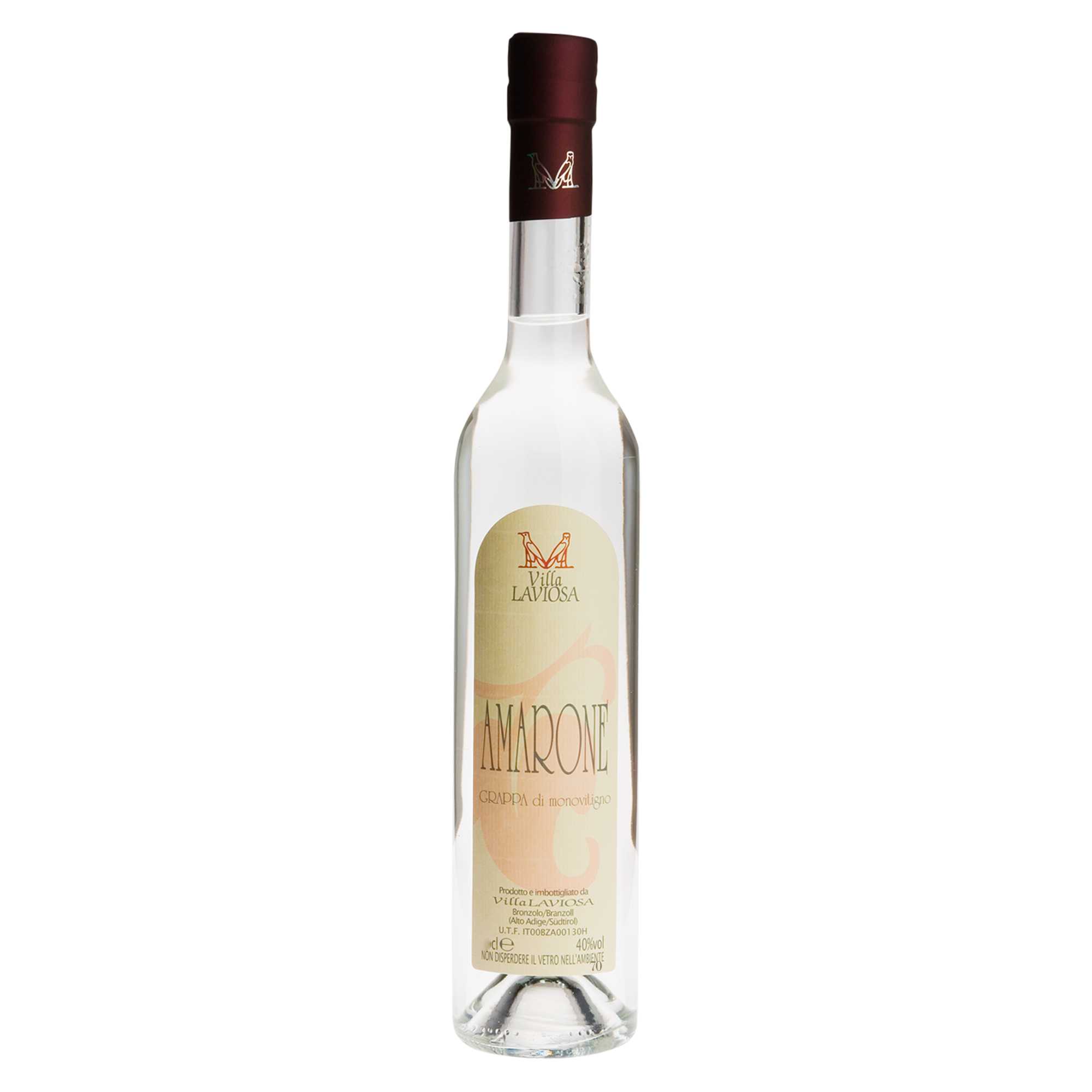 Villa Laviosa Grappa Chardonnay, 40% Vol. 0,7 ltr.