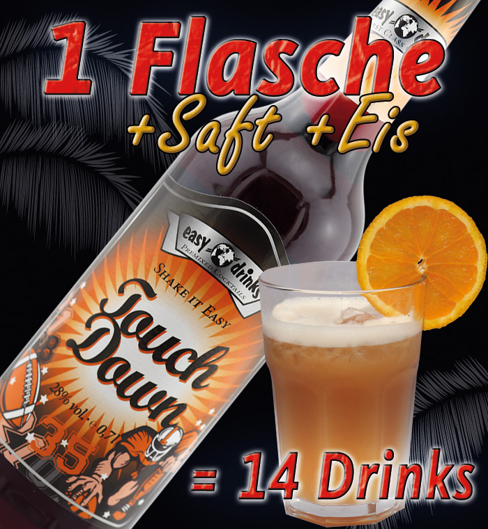 Touch Down / Fertigcocktail / 28% Vol. 0,7 ltr. / easy drinks