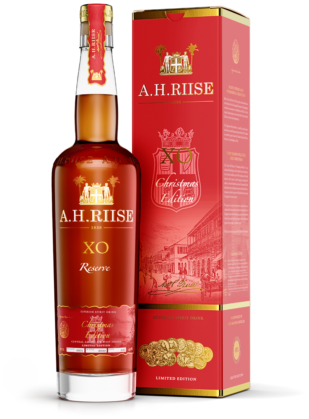 A.H. Riise XO Reserve Christmas Edition (Rum-Basis) / 40% Vol. 0,7 ltr.
