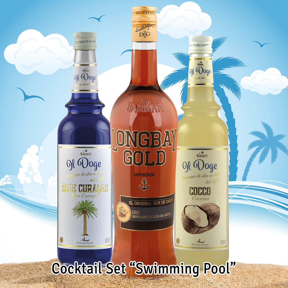 Swimming Pool - Cocktail Set / alles zum selber mixen