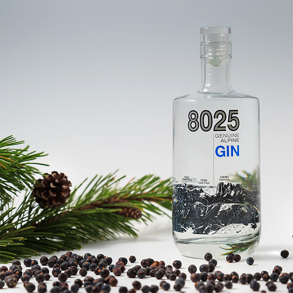 Villa Laviosa 8025 Genuine Alpine Gin / 40% Vol. 0,5 ltr. / Geschenkkarton