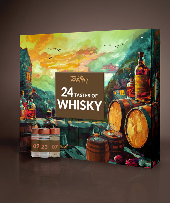 Whisky „24 Tastes“ Adventskalender Edition 2025 / 24 x 30 ml. / incl. Magazin 