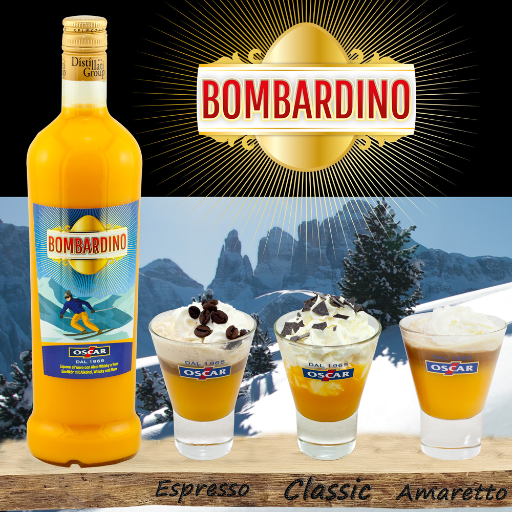 6 x 1,0 ltr. Oscar Bombardino + 3 Gläser Ypsilon im SPAR SET