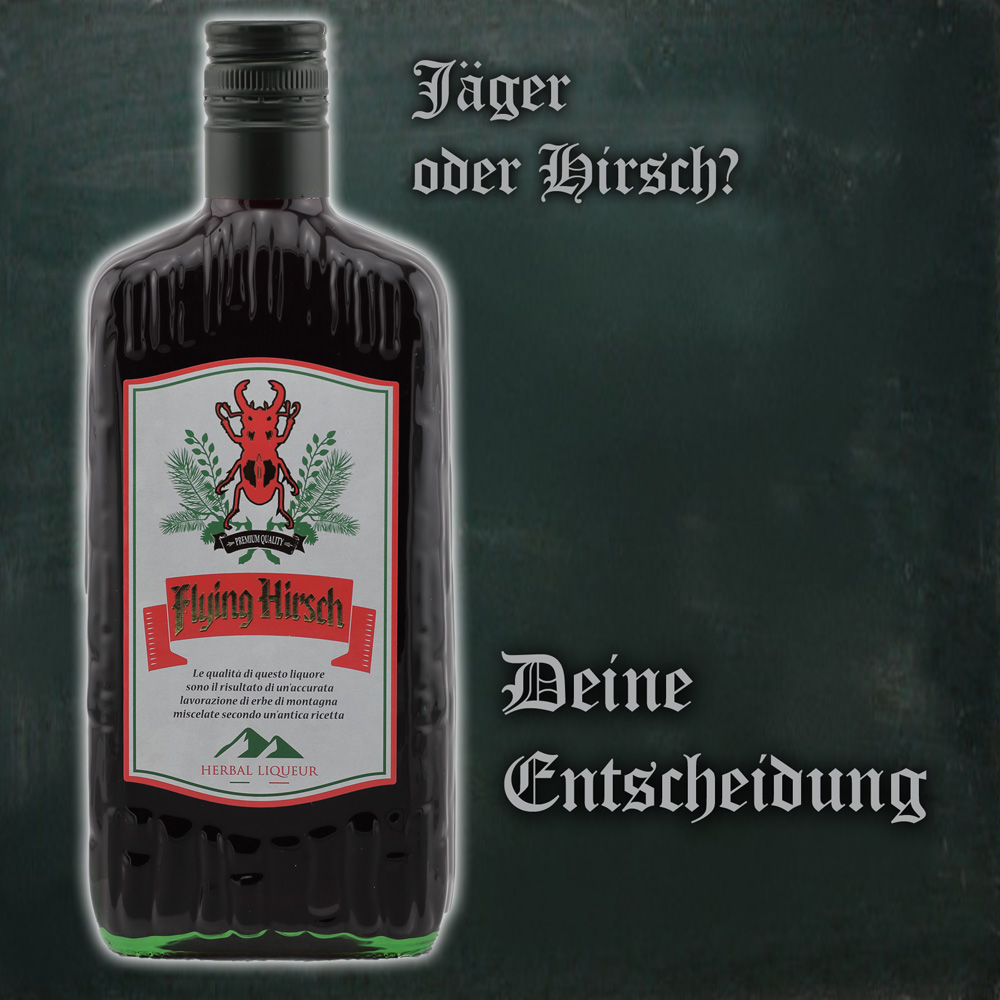 Flying Hirsch / Kräuterlikör / 35% Vol. 0,7 ltr.