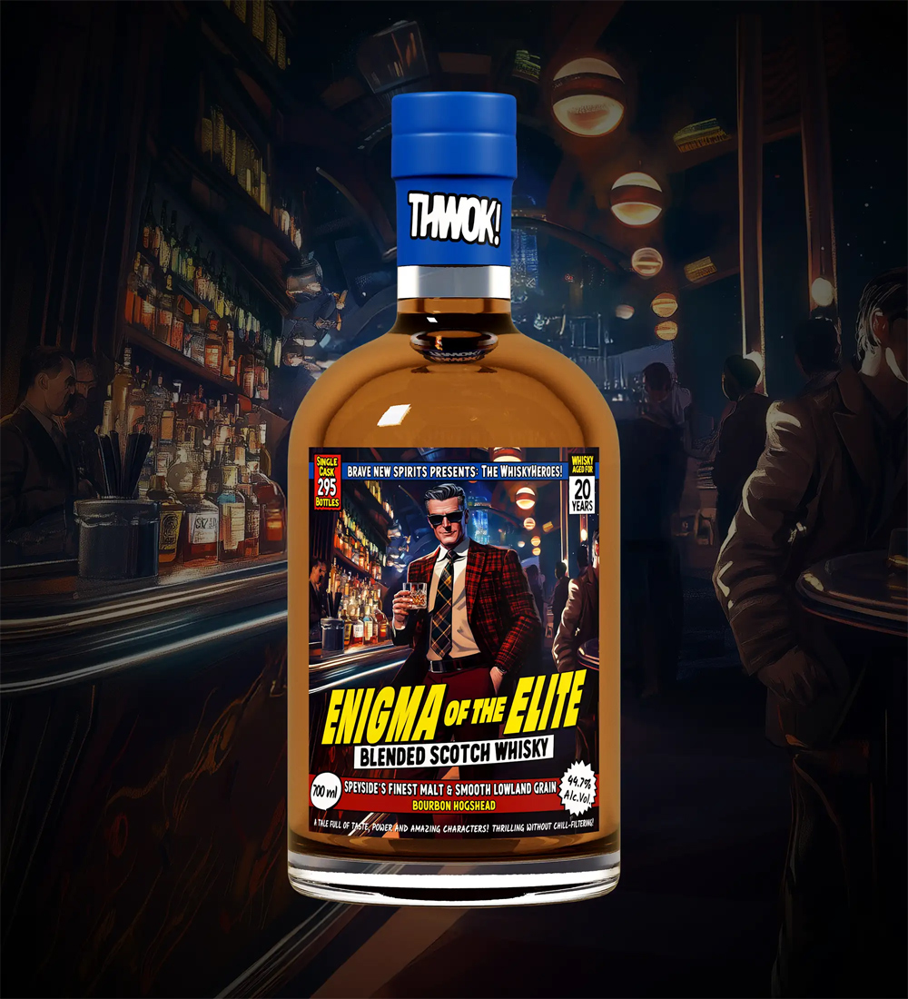 Blend Scotch Whisky 20 Jahre / Enigma of the Elite / Brave New Spirits / 44,7% 0,7l / Whisky Heroes 