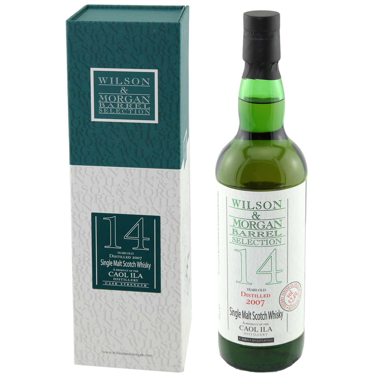 Caol Ila Whisky 14 Jahre (2007-21) Sherry Finish Oloroso, 52,4% 0,7 ltr. Wilson Morgan