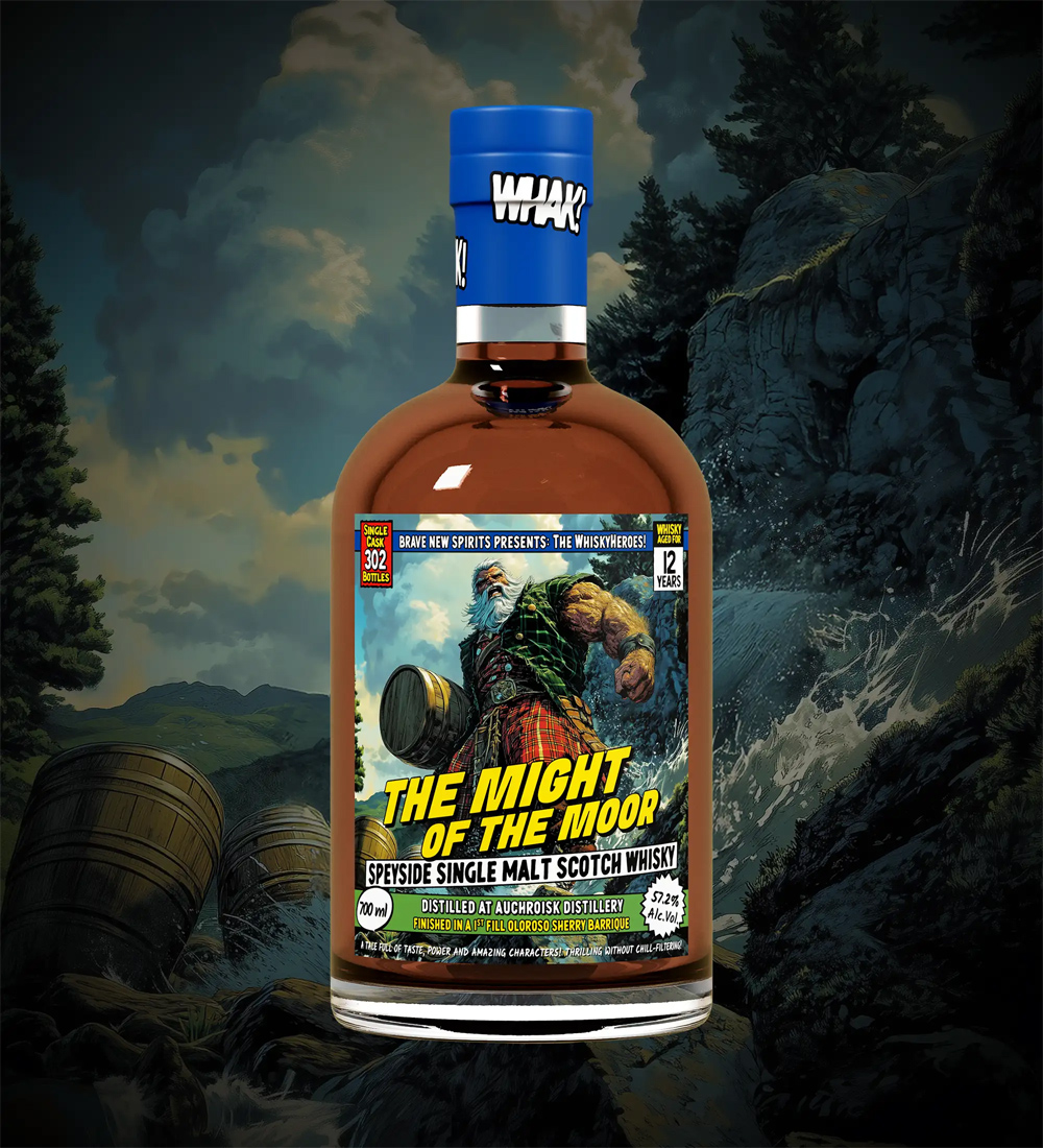 Auchroisk 12 Jahre / The Might of the Moor / Whisky Heroes  / Brave New Spirits / 57,2% 0,7l