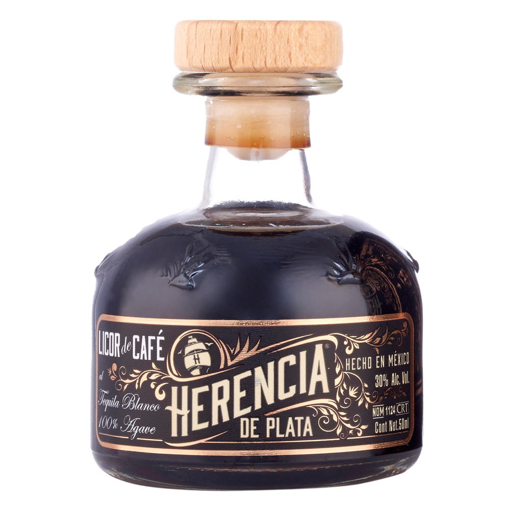 Herencia de Plata Miniatur Kaffee Likör, 100% Agave, 30% Vol. 0,05 ltr.