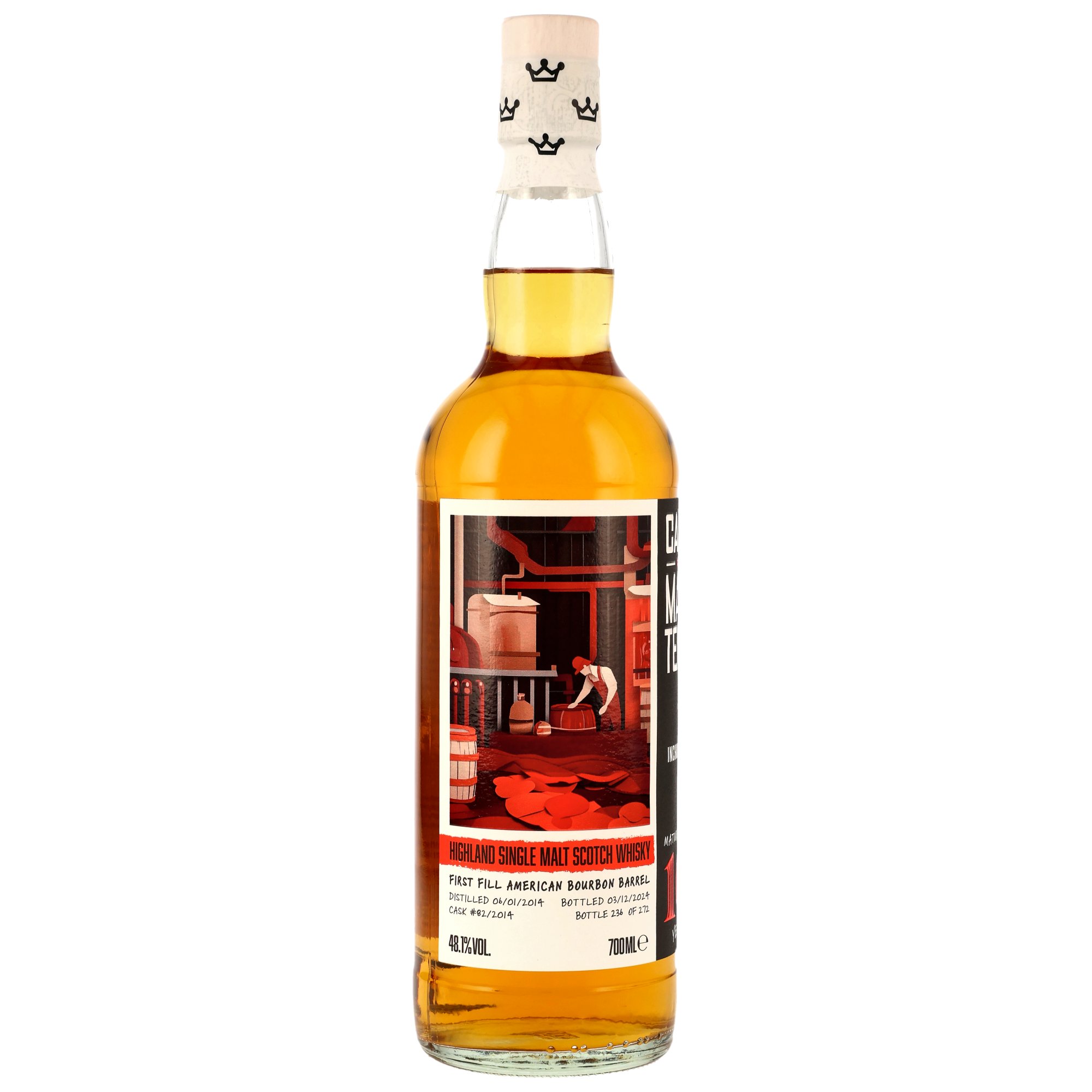 Inchmurrin 2014-2024 / 10Jahre 1st Fill American Bourbon #82 Cask Masters Brave New Spirits / 48,1% 0,7l 