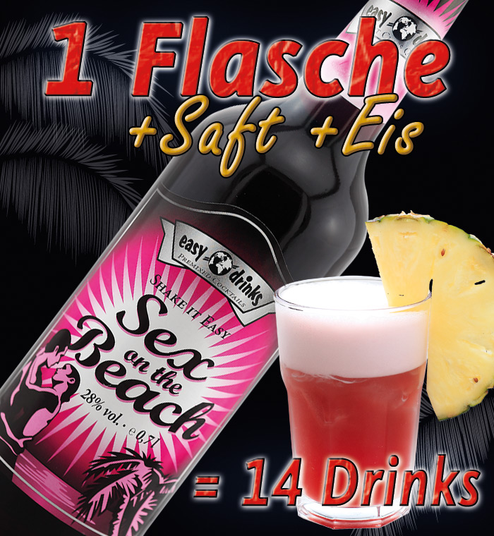 Sex on the Beach / Fertigcocktail / 28% Vol. 0,7 ltr. / easy drinks