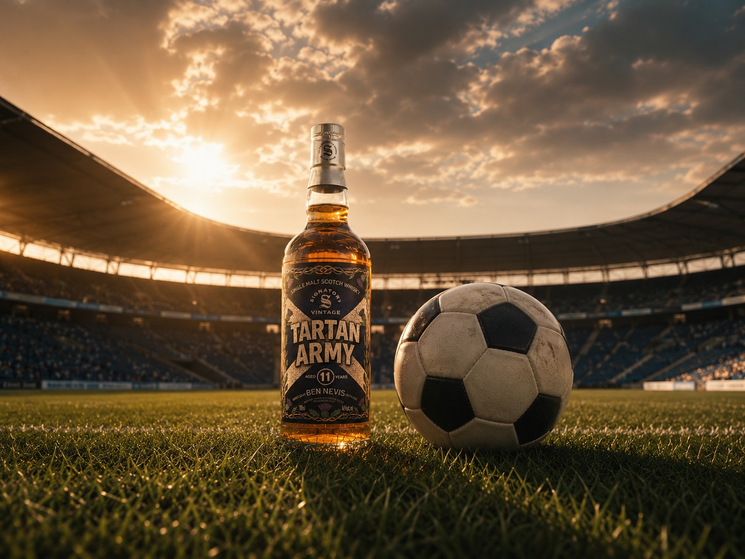 Ben Nevis 11 Jahre Tartan Army (Signatory) / WM-Dram Schottland Fans / 46% 0,7l
