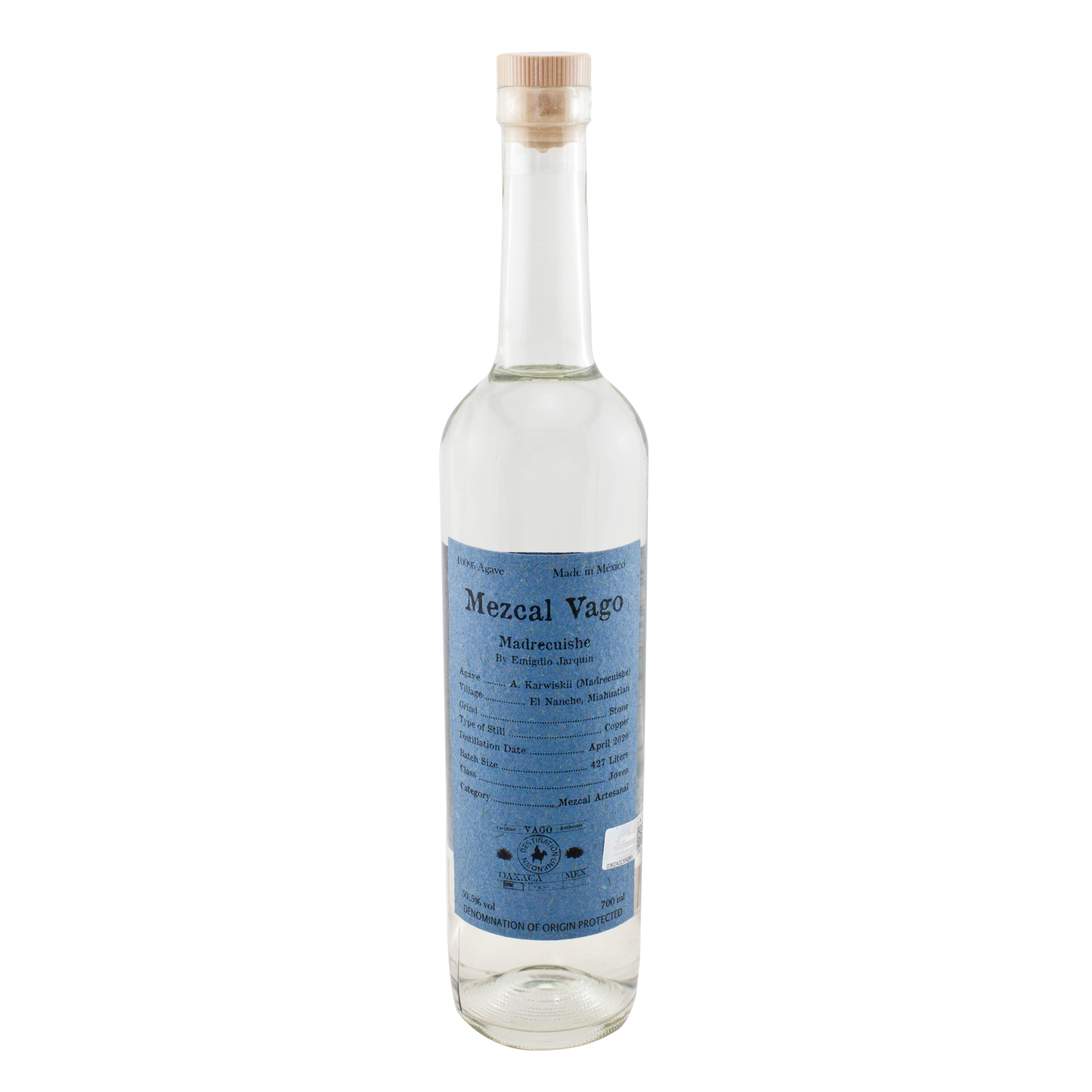 Mezcal Vago Madrecuishe Emigdio Jarquin, 50,5% 0,7 ltr.