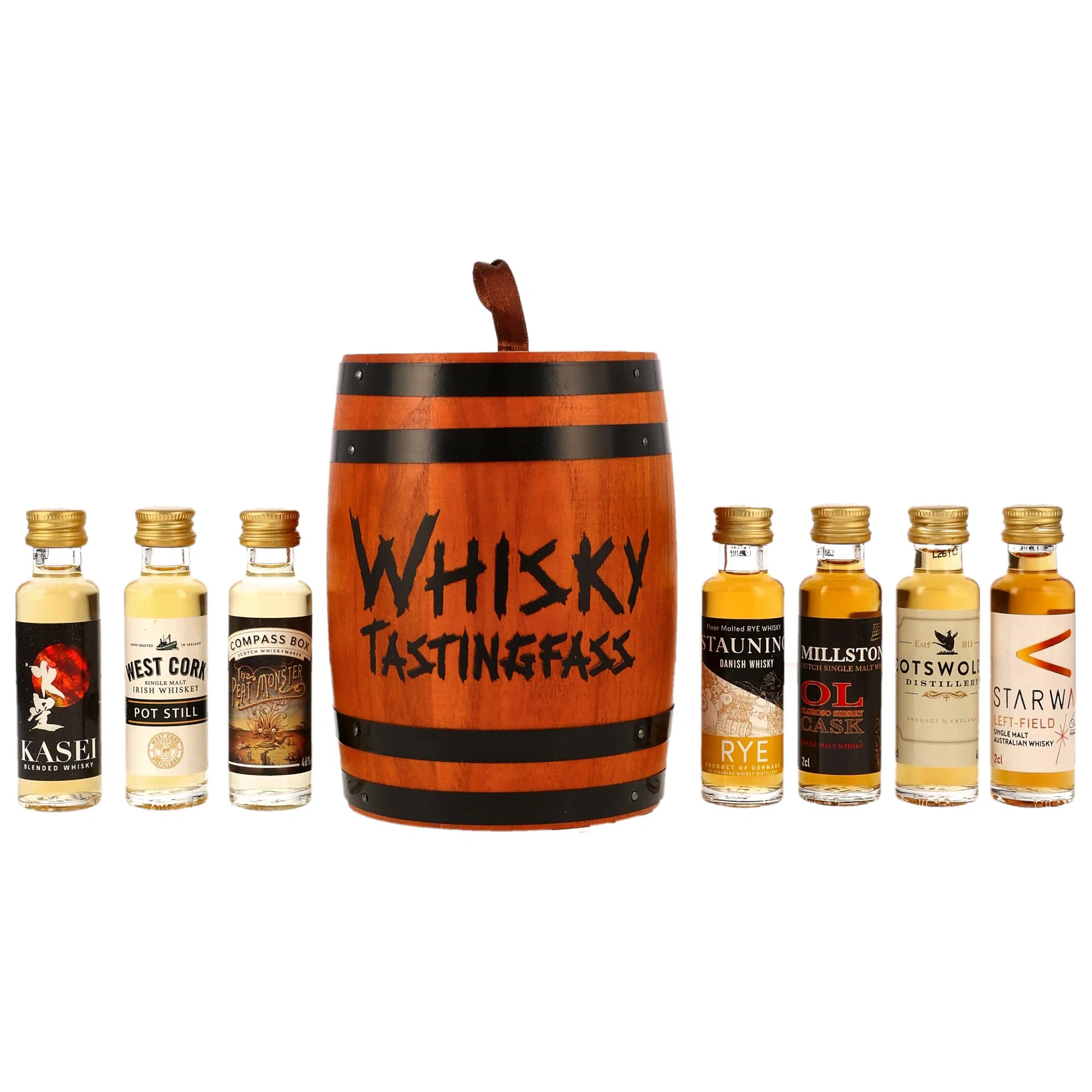 Whisky Tasting Fass / Inhalt: 7 x 20 ml. /  / 44,14% Vol.