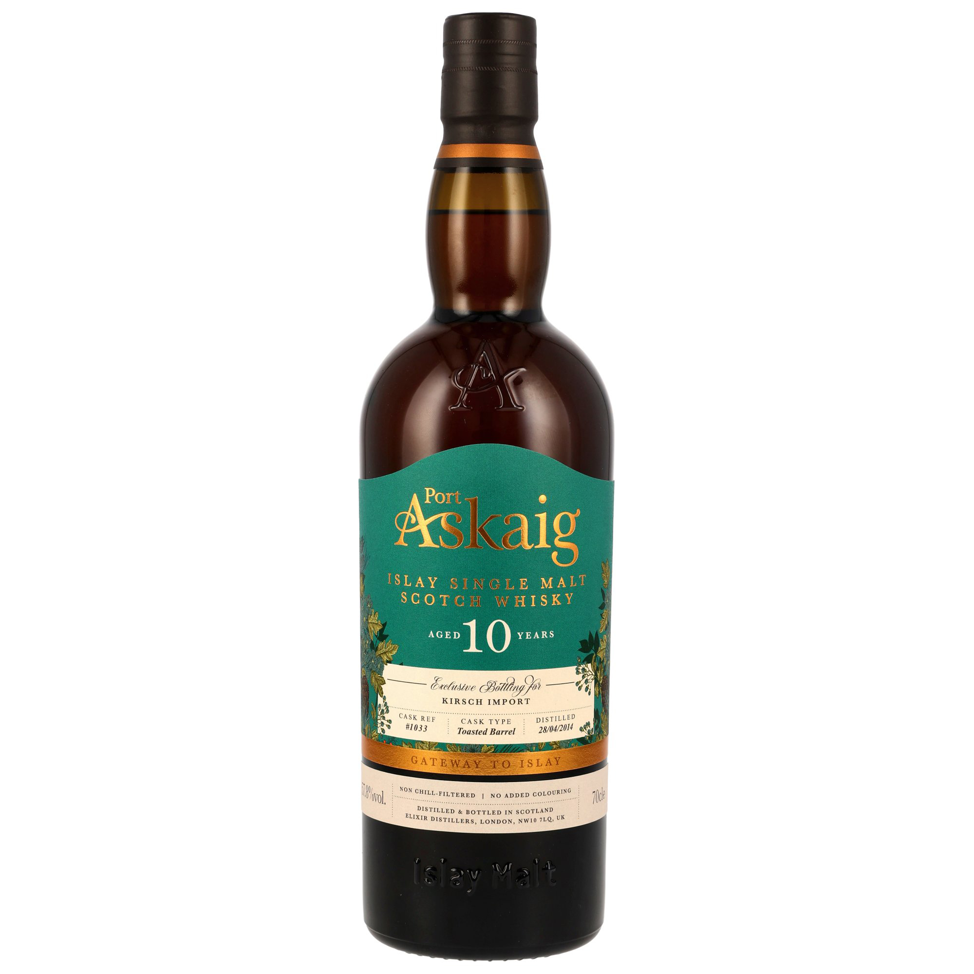 Port Askaig 2014-2025 / 10 Jahre Toasted Barrel #1033 / 57,8% 0,7l / limited Single Cask