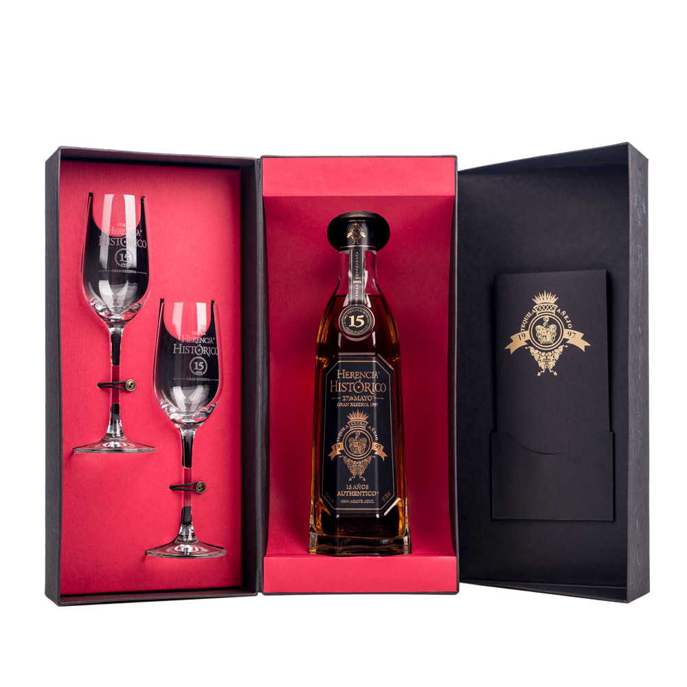 Herencia Historico Extra ANEJO XO 15 Jahre, 100% Agave Tequila, 40% Vol. 0,75 ltr.