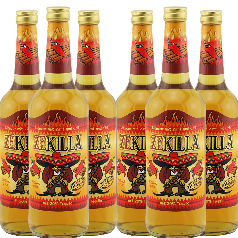 6 x ZEKILLA 0,7 + gratis original Basecap Pilot Set 