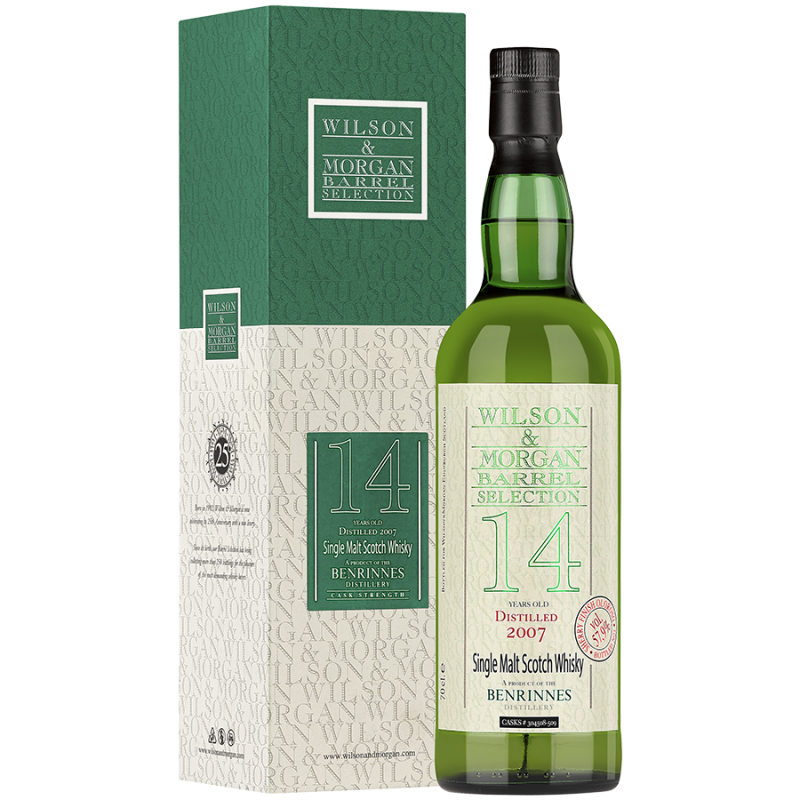 Benrinnes 14 Jahre (2007-21) Sherry Finish Oloroso, 57,9% 0,7 ltr. Scotch Whisky Wilson Morgan