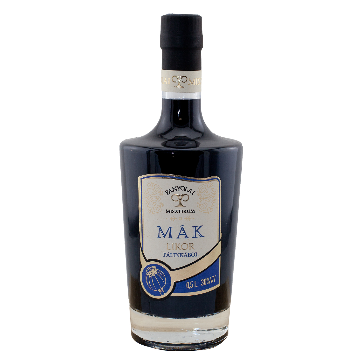 Panyolai Mystic Mohnlikör Mak / Misztikum Máklikőr, 30% Vol. 0,5 ltr.
