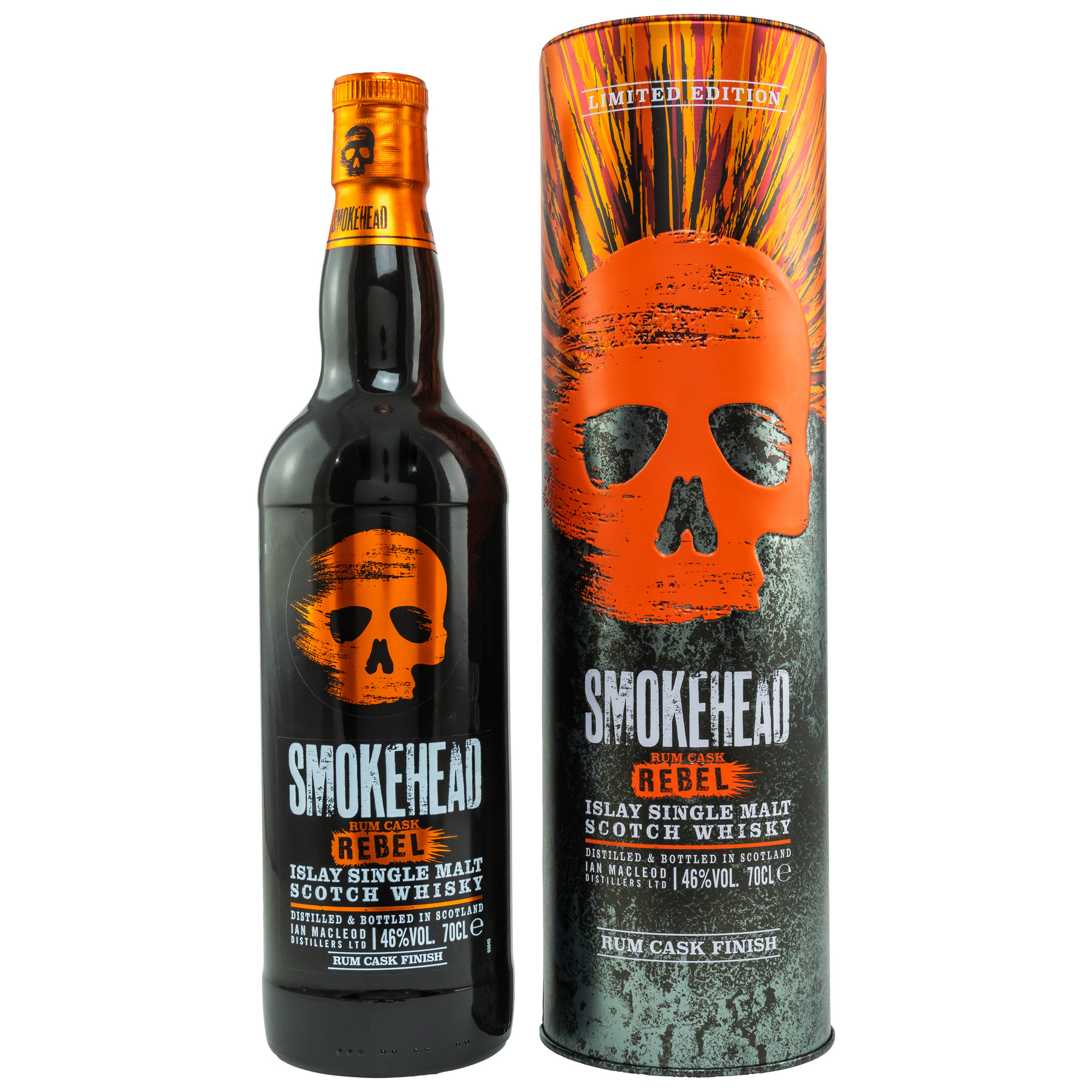 Smokehead Rum Cask Rebel / rauchiger Islay Whisky / 46% Vol. 0,7 ltr.