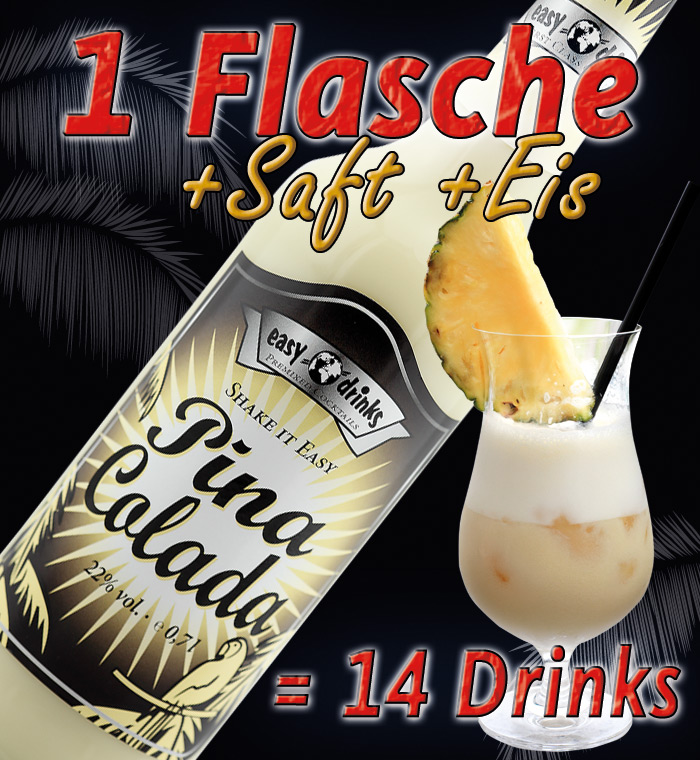 Pina Colada / Fertigcocktail / 22% Vol. 0,7 ltr. / easy drinks