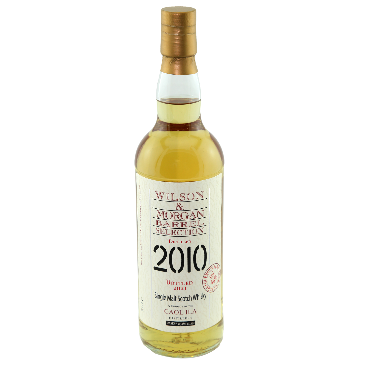 Caol Ila Whisky (2010-21) Quercus Alba, 46% 0,7 ltr. Wilson Morgan