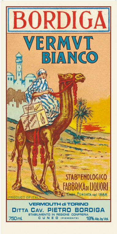 Bordiga Motivdruck Vermouth Bianco 2 / 59,5 x 41,8 cm