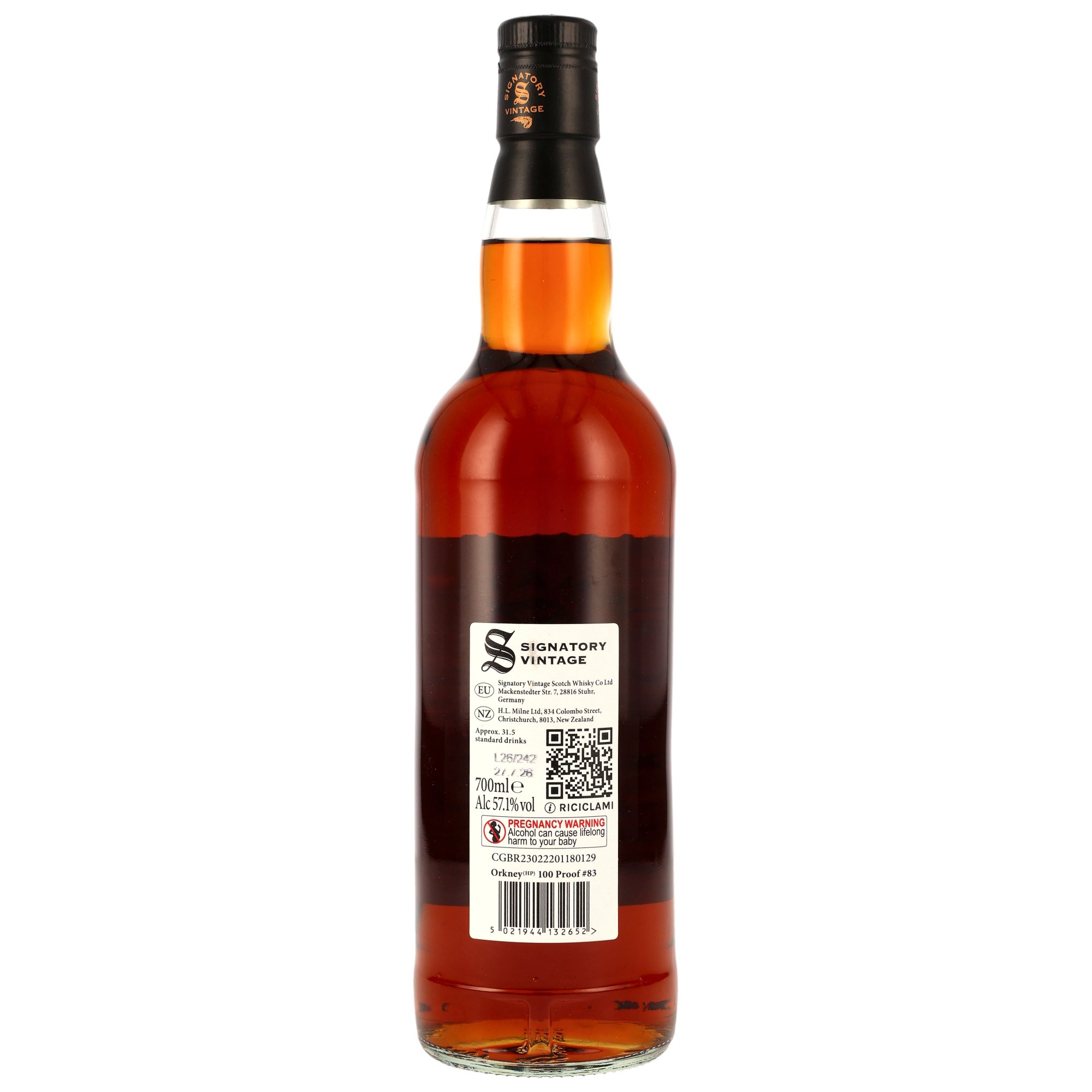 Orkney (HP) 15 Jahre (2011-26) PX Sherry 100Proof Edition #83 / 57,1% 0,7l Signatory Vintage