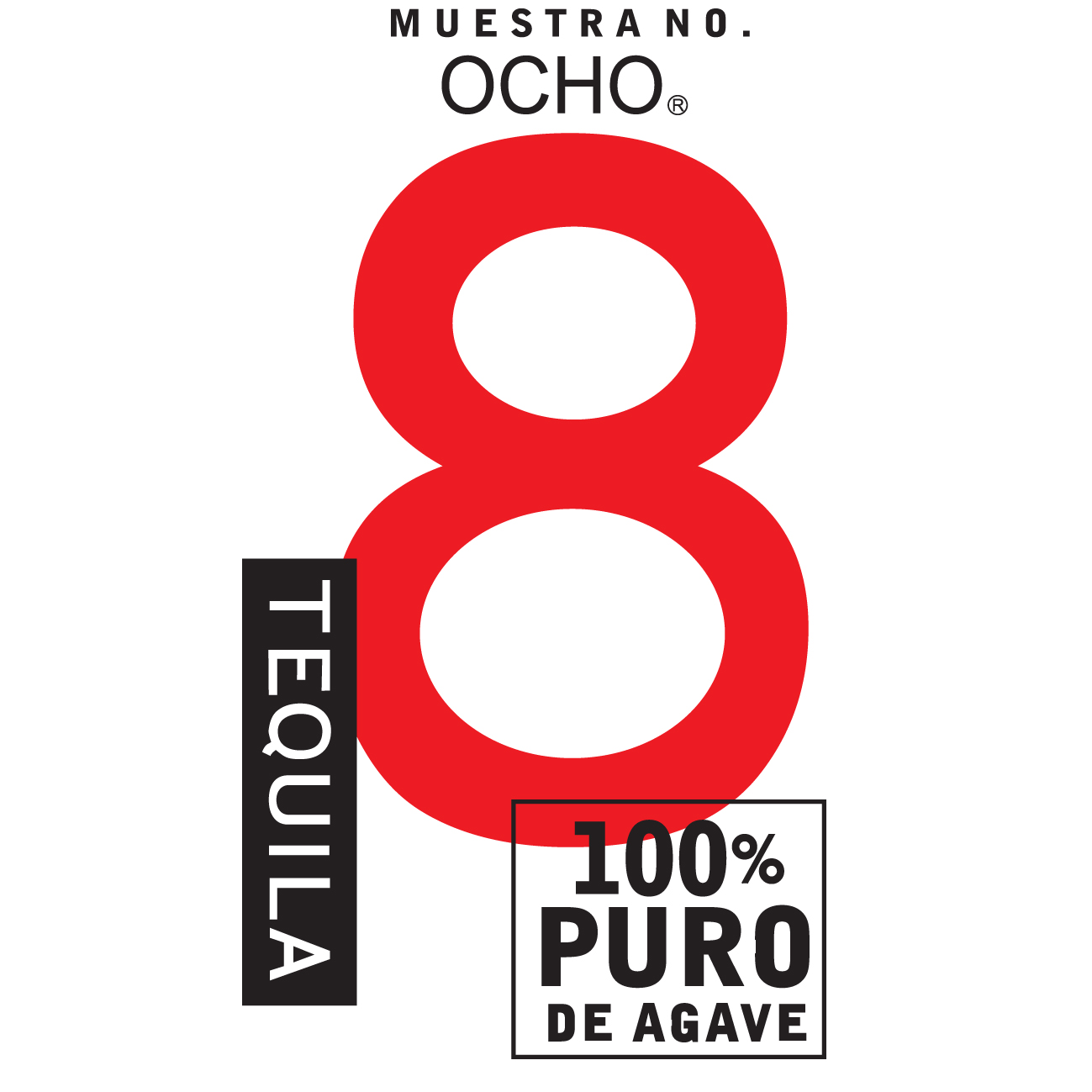 Tequila Ocho Blanco 100% Agave, 40% Vol. 0,5 ltr. 