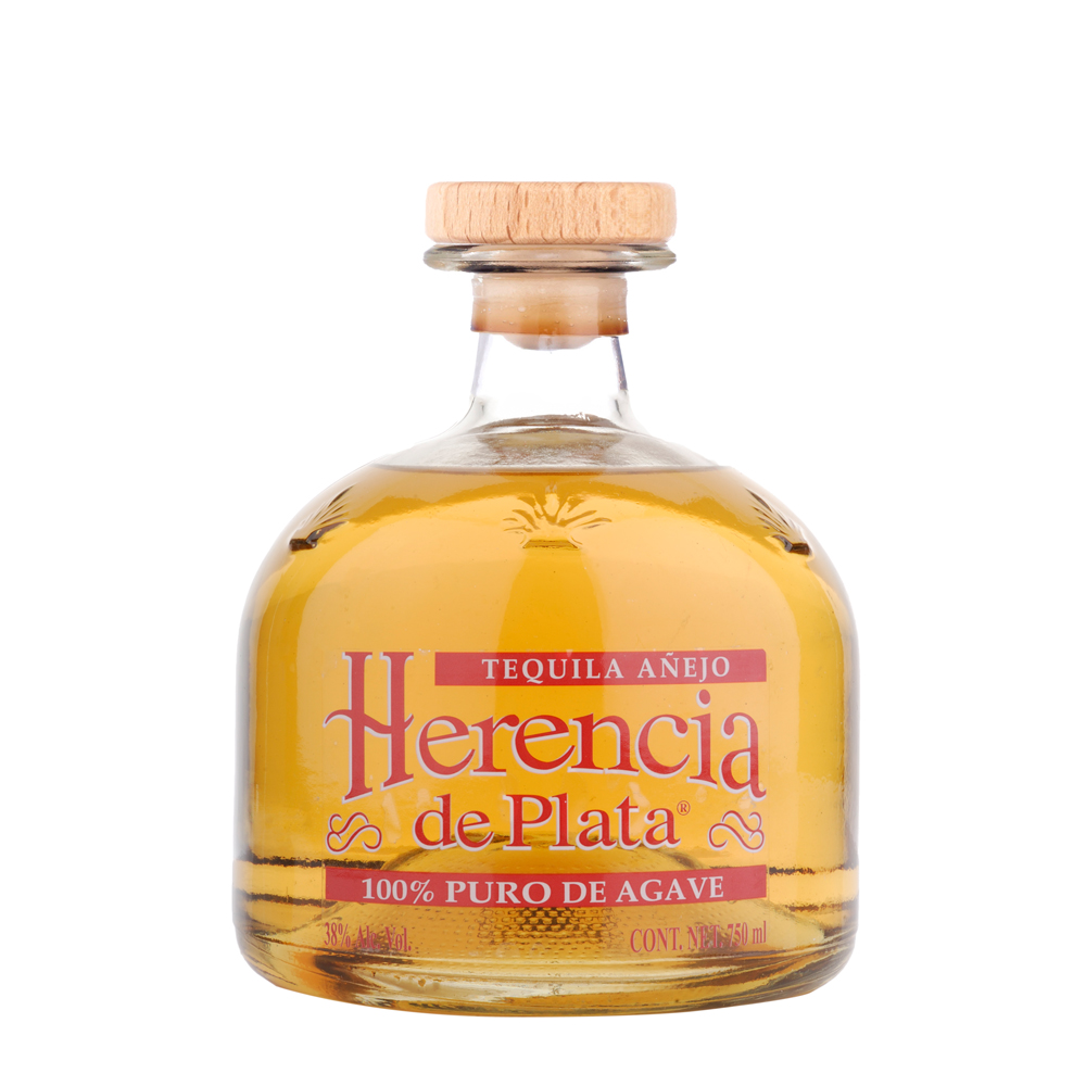 Tequila Miniaturen 4er Set: Herencia de Plata Blanco, Reposado, Anejo & Kaffee Likör 0,05 ltr.