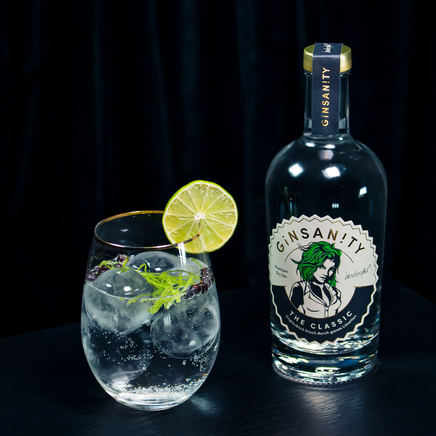 Ginsanity Classic Premium Dry Gin / 42,5% Vol. 0,5 ltr.
