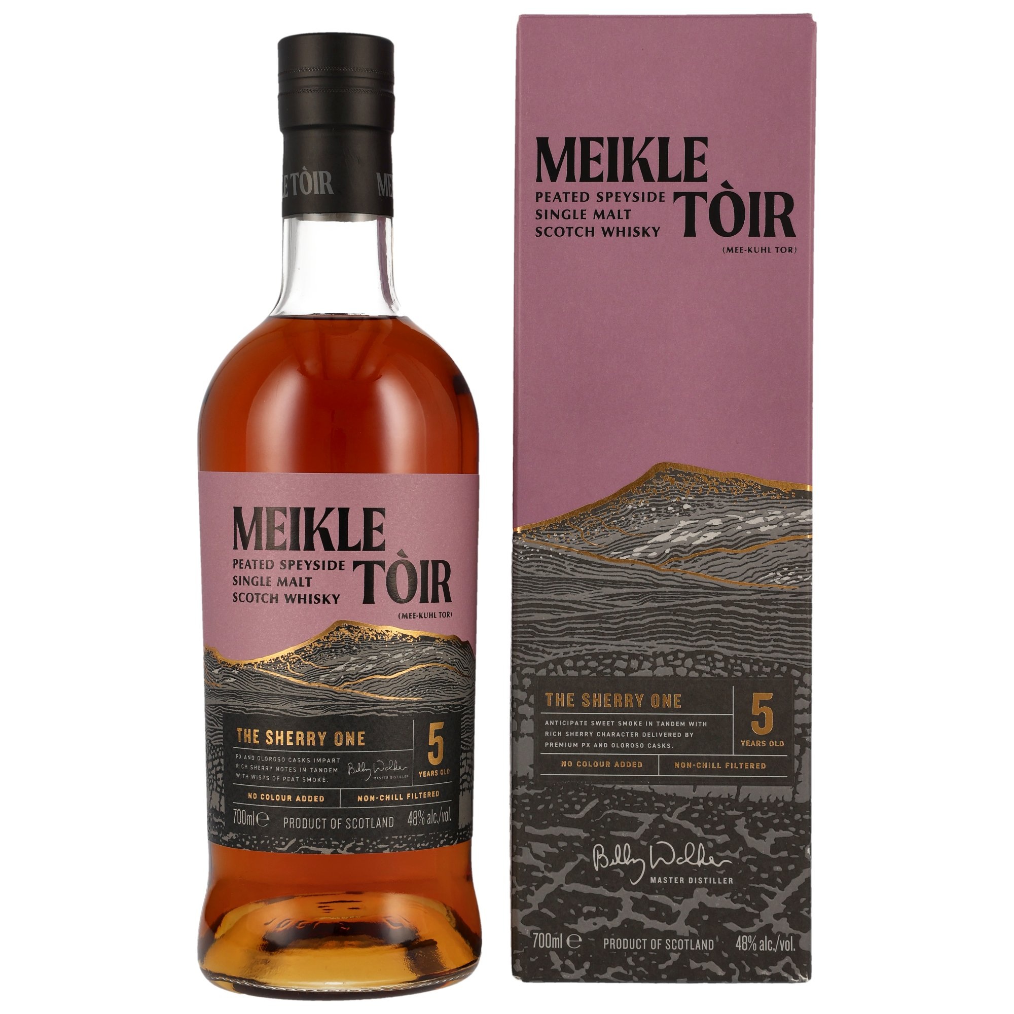 Meikle Toir 5 y.o. The Sherry One - Heavily Peated GlenAllachie / 48% 0,7l 