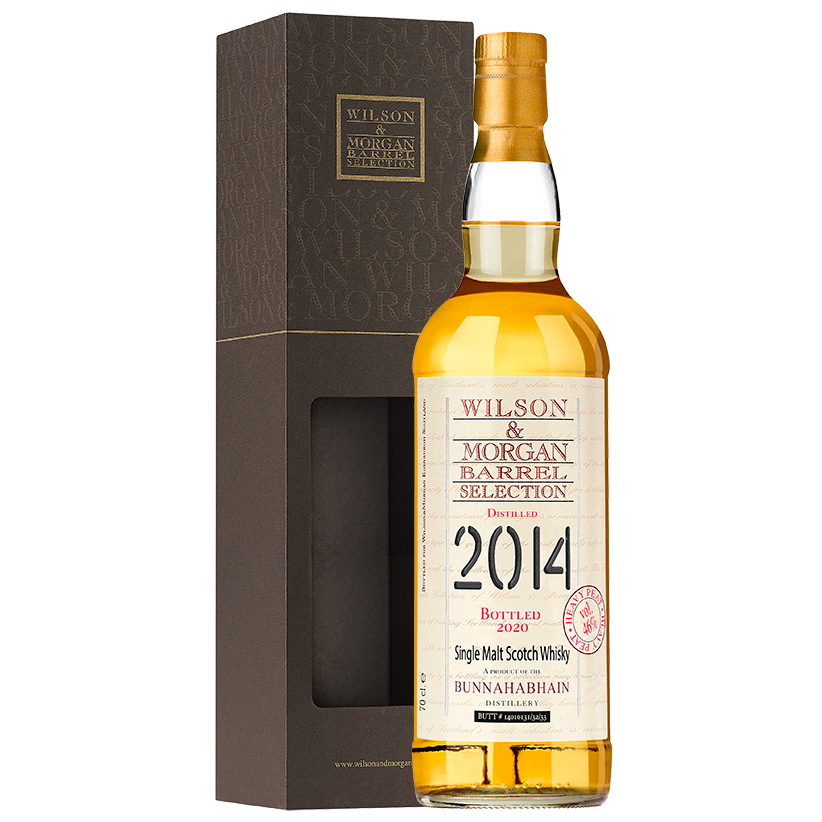 Bunnahabhain 6 Jahre (2014-20) , 46% 0,7 ltr. Single Malt Whisky Wilson Morgan