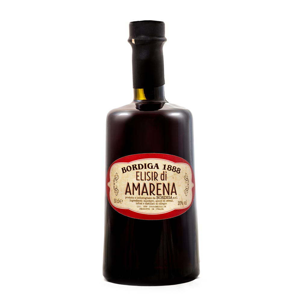 Bordiga Elisir Amarena Kirsche, 20% Vol. 0,5 ltr. Likör aus Italien