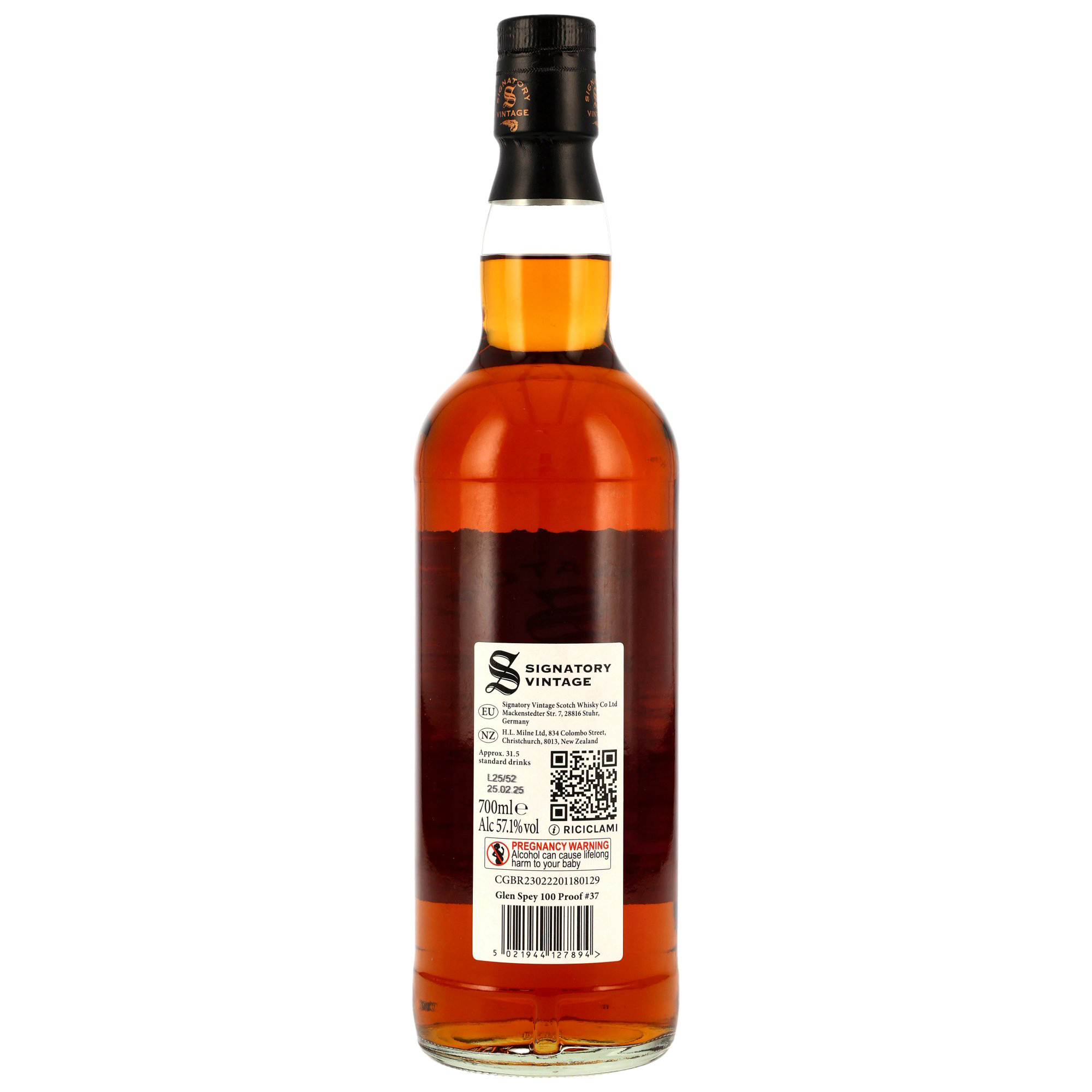Glen Spey 2015-2025 / 9 Jahre 100Proof Edition #37 / 57,1% 0,7l