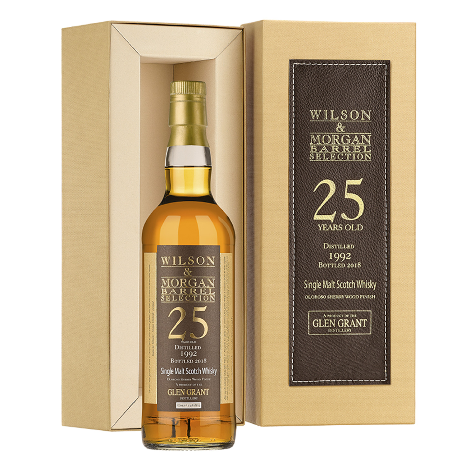 Glen Grant Whisky / 25 Jahre (1992-2018) / 51% 0,7l / limitiert / Wilson Morgan