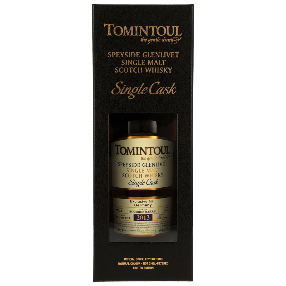 Tomintoul 12 Jahre (2013-25) Bourbon Barrel #4328 Single Cask / 59,6% 0,7l  / Premiumbox