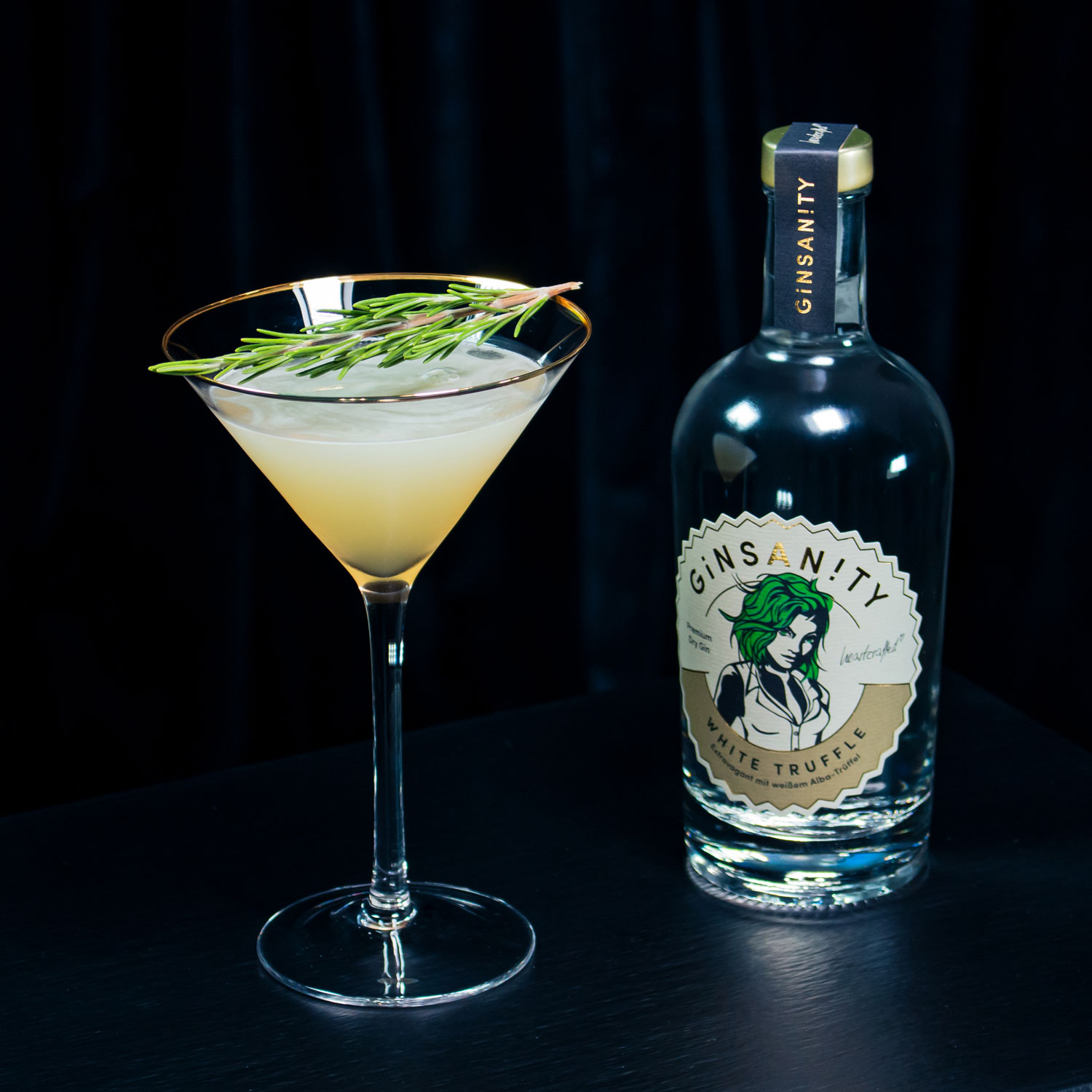 Ginsanity White Truffle Premium Dry Gin / 42,5% Vol. 0,5 ltr.