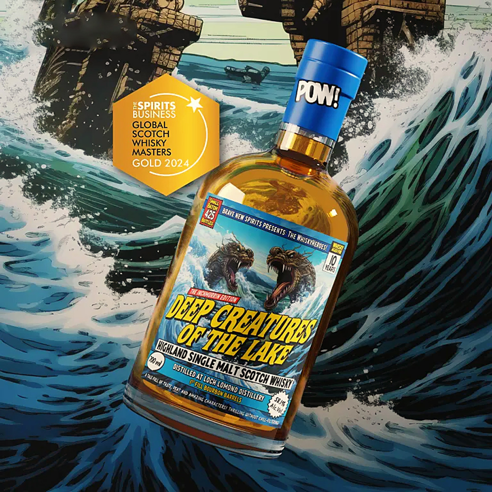 Inchmurrin 10 Jahre / Deep Creatures of the Lake / Whisky Heroes  / Brave New Spirits / 58,1% 0,7l