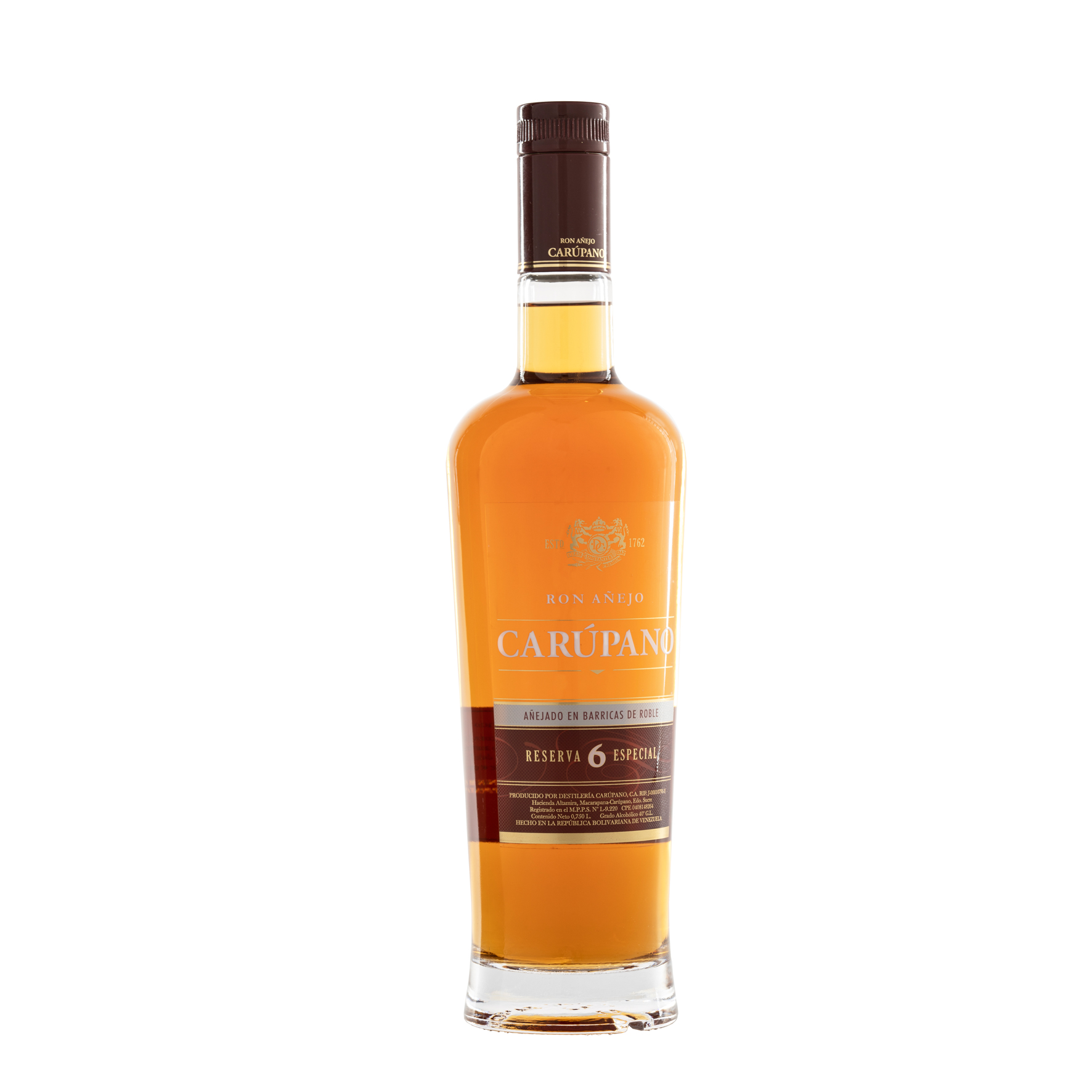 Ron Carupano Reserva 6 Jahre Especial 40% Vol. 0,7 ltr. Rum aus Venezuela 