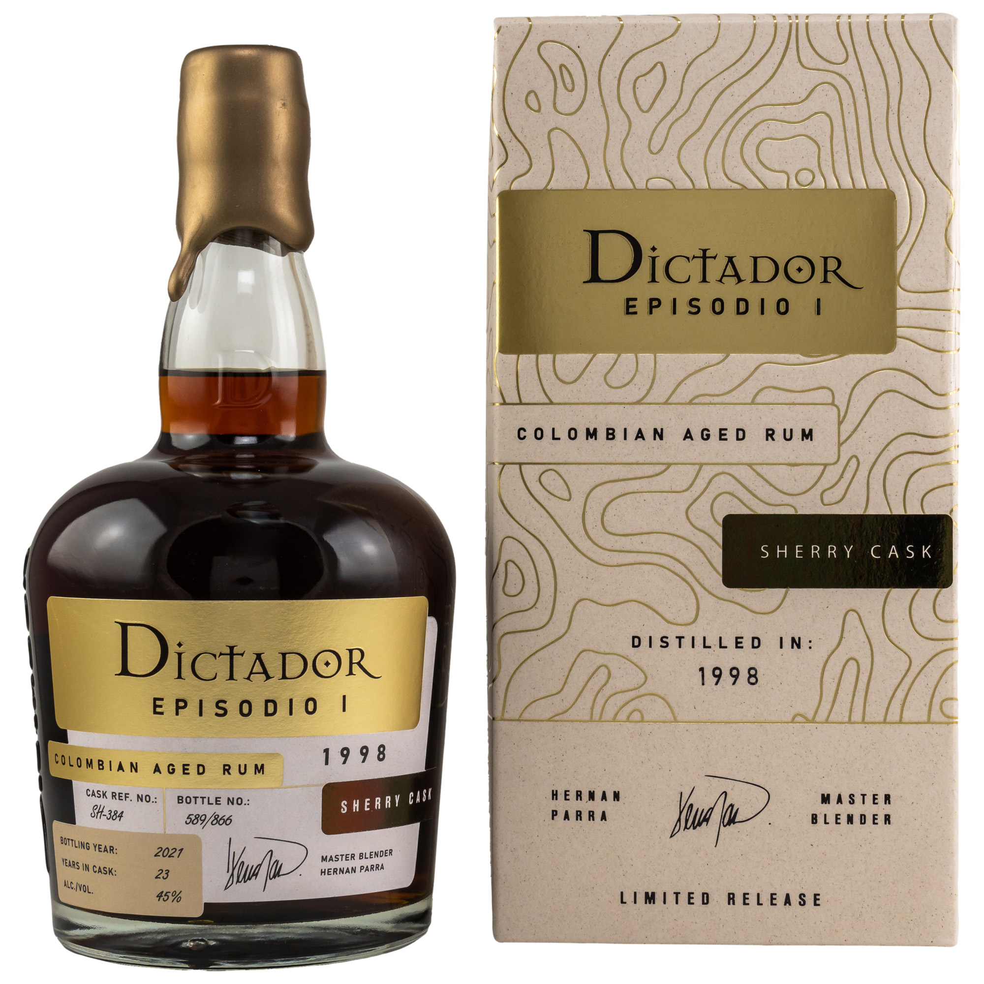 Dictador Episodio I 1998-2021 Sherry Cask Rum / 45% Vol. 0,7 ltr.
