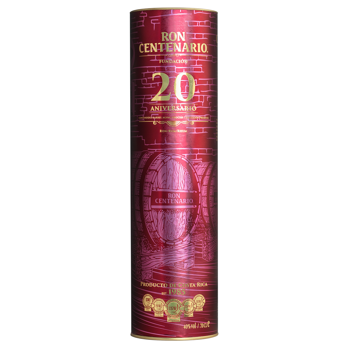 Ron Centenario Fundacion 20 Aniversario Rum / 40% Vol. 0,7 ltr.