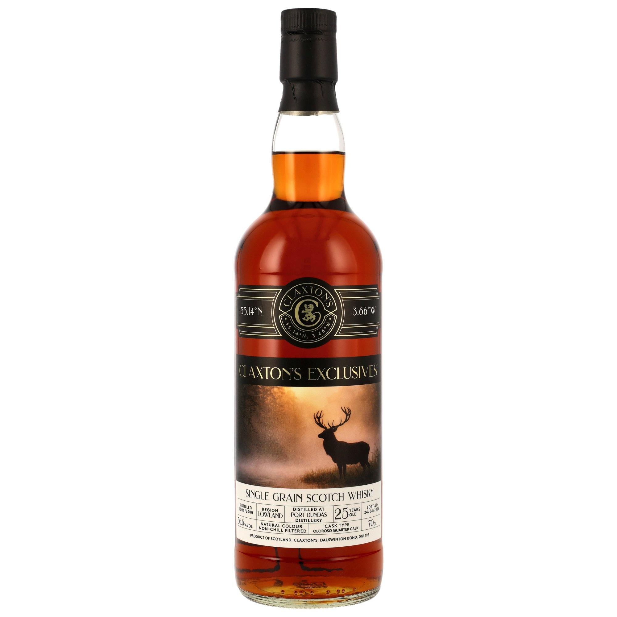 Port Dundas 25y.o. Single Grain Whisky / Oloroso Sherry Cask - Claxton´s Exclusives / 56,6% Vol. 0,7l  