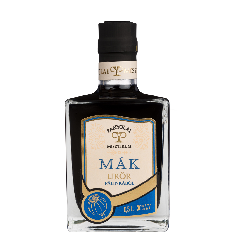 Panyolai Mystic Mohnlikör Mak / Misztikum Máklikőr, 30% Vol. 0,5 ltr.