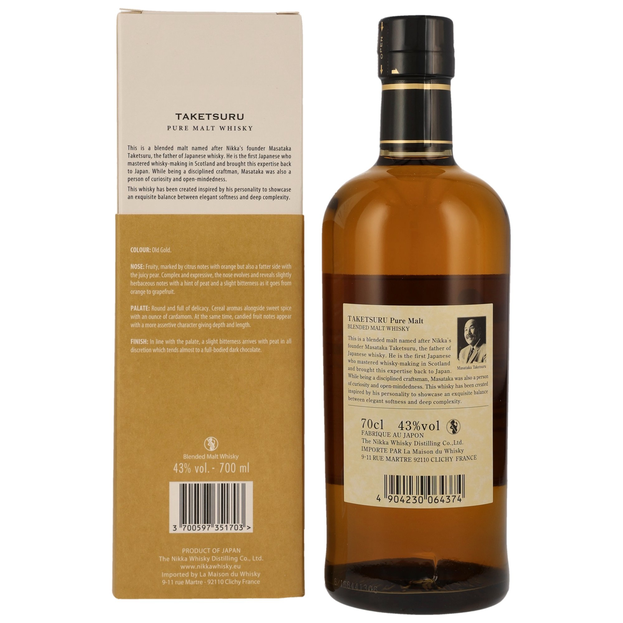 Nikka Taketsuru Pure Malt Whisky / 45% 0,5l / in Geschenkverpackung