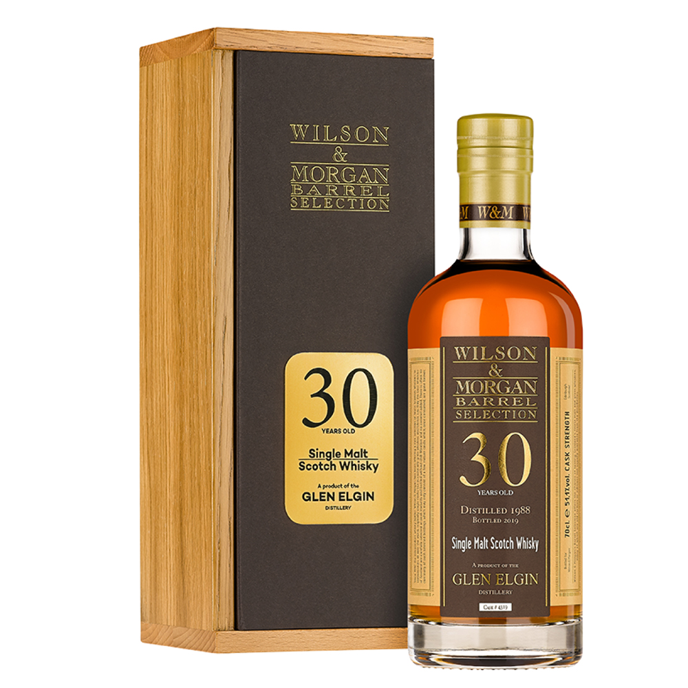 Glen Elgin Whisky / 30 Jahre (1988-2019) / 51,1% 0,7l / limitiert / Wilson Morgan