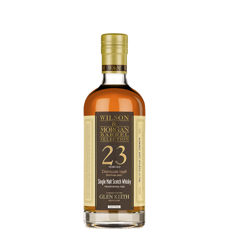 Glen Keith 23 Jahre (1998-2021) Traditional Oak, 53,8% 0,7 ltr. Special Release Whisky Wilson & Morgan
