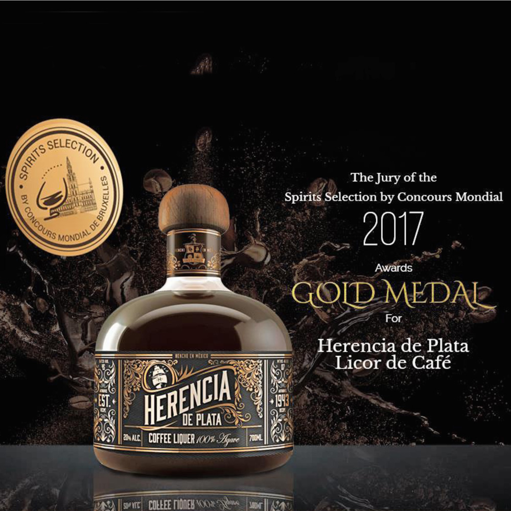 Herencia de Plata Miniatur Kaffee Likör, 100% Agave, 30% Vol. 0,05 ltr.
