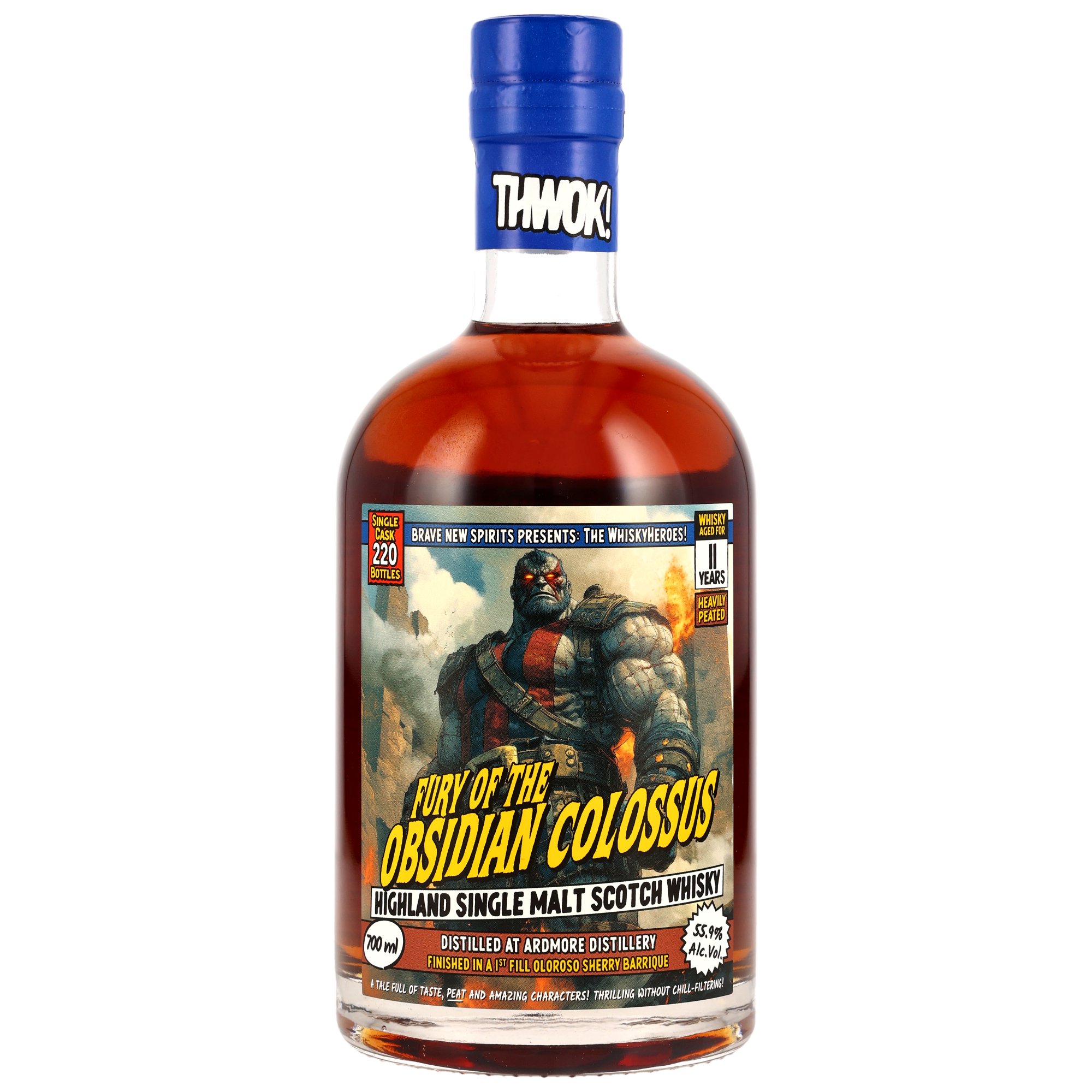 Ardmore 11 Jahre / Fury of the Obsidian Colossus / Whisky Heroes  / Brave New Spirits / 55,9% 0,7l
